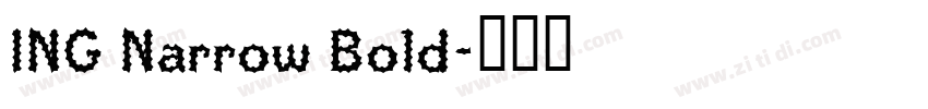 ING Narrow Bold字体转换